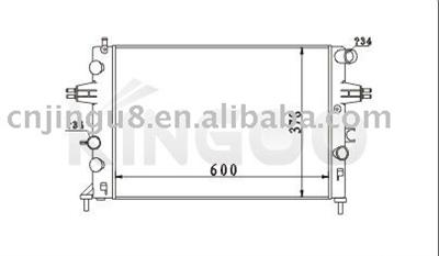 Oem: 1300189 93277988 Auto Radiator Buyer for Opel Astra G