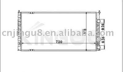 Auto radiator for VW PASSAT III