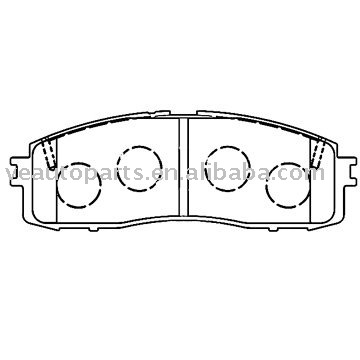 disc brake pad for toyota ( VE1432)