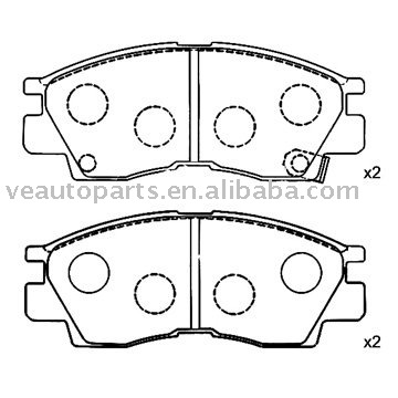 auto brake pad for mitsubishi ( VE1475)