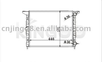 Auto radiator for VW SEAT 7M0 121 253K