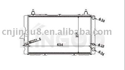 Auto radiator for AUDI