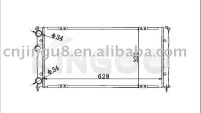 Auto raditor for VW SEAT CORDOBTII IBIZAII POLOIV CADDYII 1300189 93277988