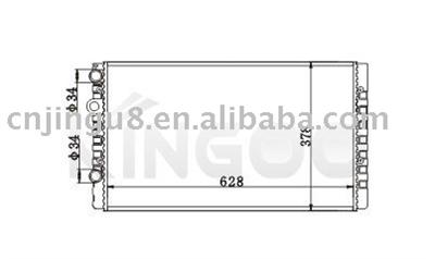 Auto Radiator for Vw Seatcordobtiii Bizaiipolo 6k0121253l