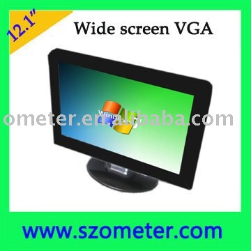 12inch 16:9 monitor , 12inch DVI monitor with resistive touch