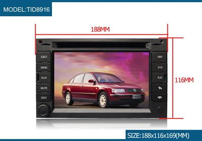 Digital dvd with GPS, Bluetooth for VW (TID-8916)