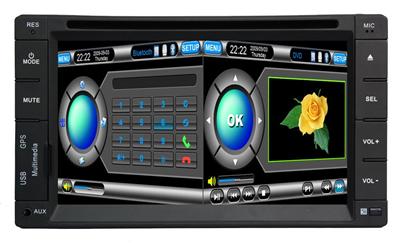 2-DIN CAR DVD PLAYER WITH 3D MENU