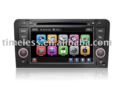 Special car dvd player for Audi A3 with digital panel, GPS, picture in picture, 6 disc memory