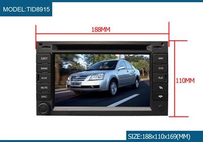 Two din dvd player with GPS for Chery (TID-8915)