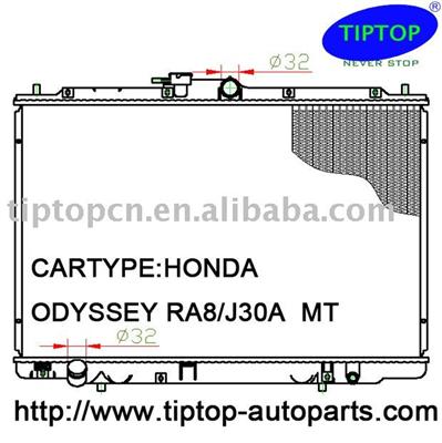 automotive radiator for:HONDA :ODYSSEY RA8/J30A  MT HD024