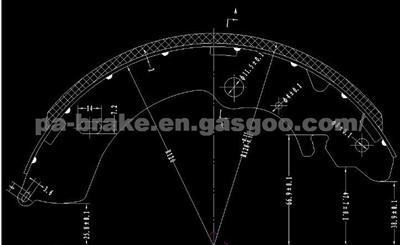 ISUZU D-MAX BRAKE SHOE  8-97302635-1