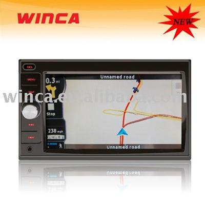 6.2 inch car DVD player with DVD/TV/FM/AM/GPS/TOUCH SCREEN/IPOD/DVB-T/DETACHABLE PANEL--CE-6803