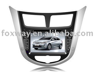 Hyundai verna car dvd player with GPS