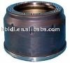 heavy truck or trailer truck brake drum and wheel hub