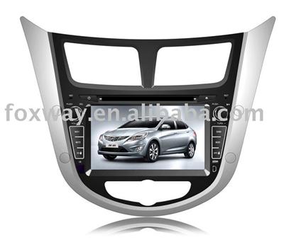 7inch double din car dvd player for Hyndai Verna