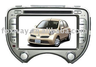 Nissan March car dvd player with GPS
