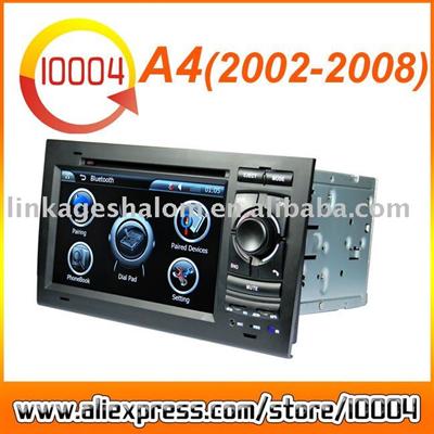 Promotion 7 inch touch screen car dvd GPS system for Audi A4 2002-2008