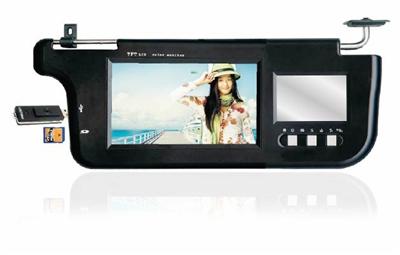 Sunvisor Monitor with USB/SD Card Slot