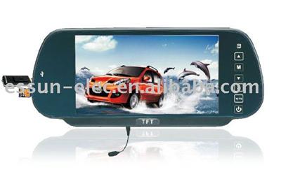 7 Inch Rear View Mirror TFT LCD Monitor