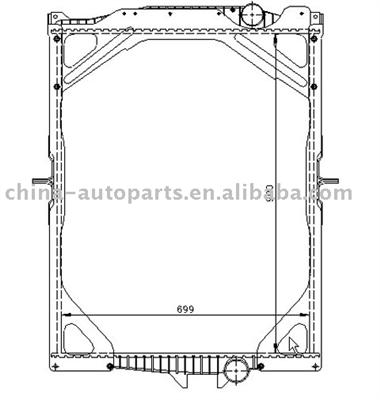 TRUCK RADIATOR FOR VOLVO FH12(VO-002)(OE:1665249/1676436/20536961/8112566/8112960/8113186/8149370/8149681/85000328)