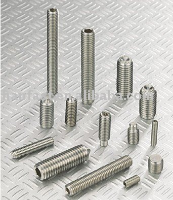 Set Screw mild steel, alloy steel, stainless steel