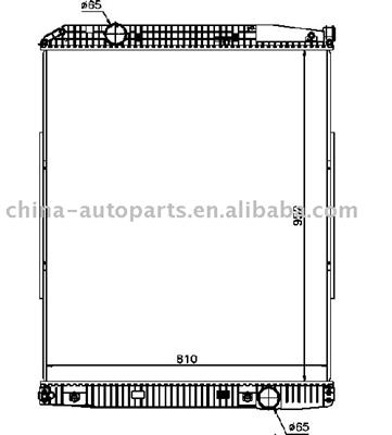 TRUCK RADIATOR FOR MERCEDES BENZ ACTROS(BZ-003)(9425001103/9425001703/9425003103/9425003203)