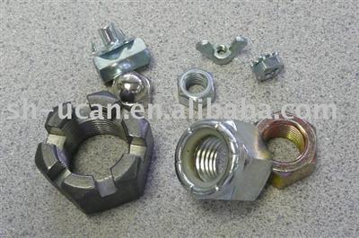 Hexagon slotted nuts