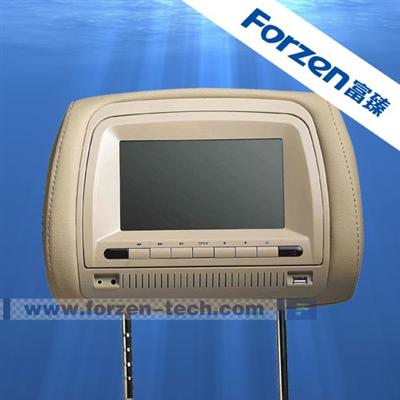 7'' headrest car dvd player with IR headphone A/B channel