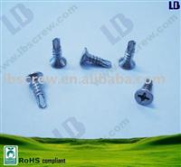 Stainless steel flat head self drilling screws