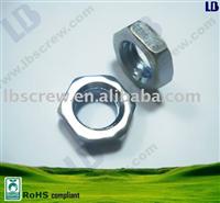 Zinc plated  hexagonal nut