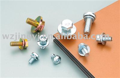 Conical washer sems screw