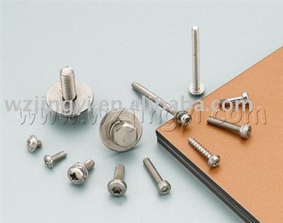 stainless steel combi screws/square cone washer screws