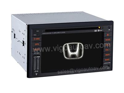 6'' HD Car DVD Radio GPS for Honda Fit Jazz Sports