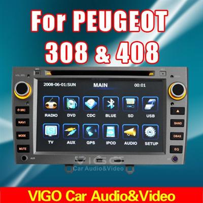 7'' HD Car DVD GPS Navigation for Peugeot 308 408