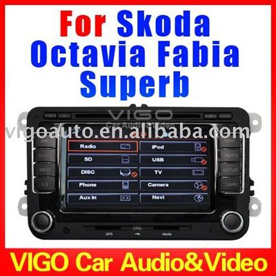 6.5'' HD Car Stereo GPS for Skoda Octavia