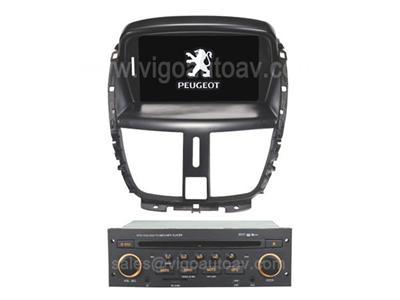 7'' HD Car DVD Player GPS for Peugeot 207