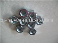 hex nuts black surface
