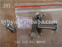 Titanium bolts--Titanium hexagon head screw--titanium hex bolts DIN933 M8*30