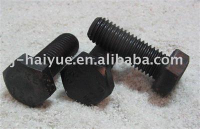 full threaded  black hex bolts