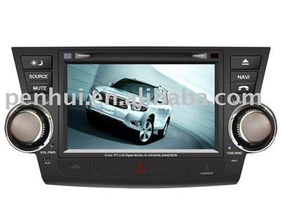 Car Dvd player for the Toyota/Highlander 8” HD monitor
