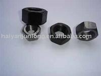 black iso hex nut