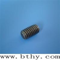 Titanium slotted set screws with cone point