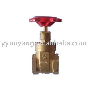 Brass plated zinc alloy gate valve