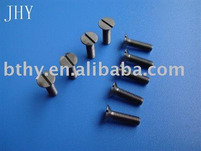 Titanium fasteners----slotted countersunk flat head screws