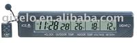 LCD Car Calender Clock with Voltage  /car clock