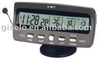 LCD Car Calender Clock with Voltage /car clock