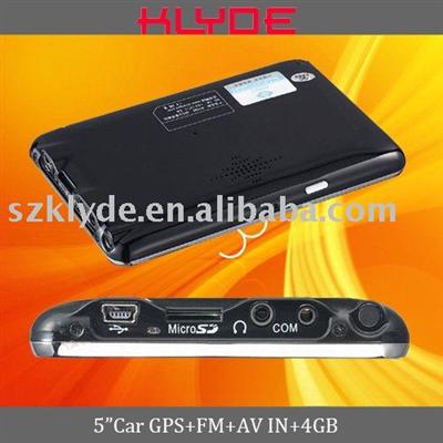 5 unique Car GPS navigation/ Portable GPS with BT,FM,AV-IN