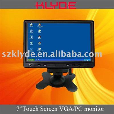 Car monitor,7 ouch screen monitor with VGA/USB