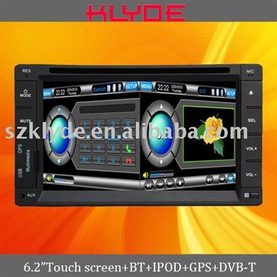 Car dvd,double din 6.2 'double din car dvd with Three-Dimensional Cartoon