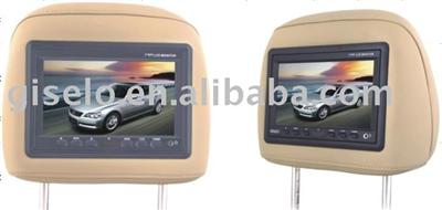 Car monitor 7 inch HD(1440*234) headrest monitor with pillow for TOYOTA-REIZ